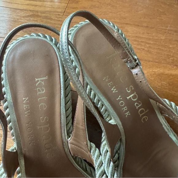 Kate Spade Gold Braided Rope Platforms - Picture 7 of 10